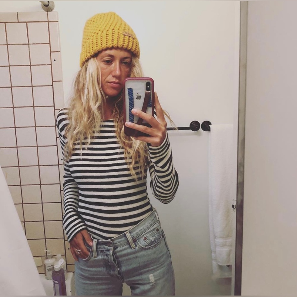 Vintage black and white striped sweater